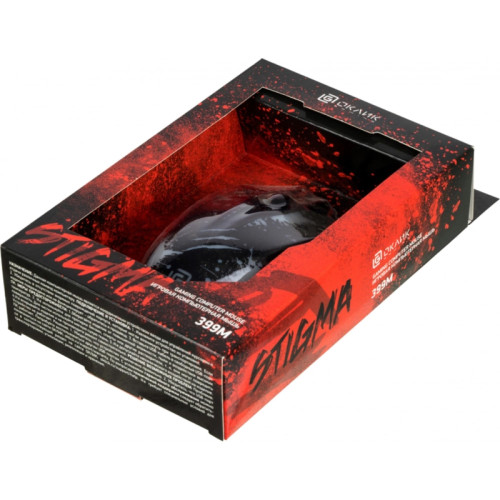 Мышь Oklick 399M STIGMA черный оптическая 1200dpi USB для ноутбука 3but (1175321) Мышь Oklick 399M STIGMA черный оптическая 1200dpi USB для ноутбука 3but (1175321)