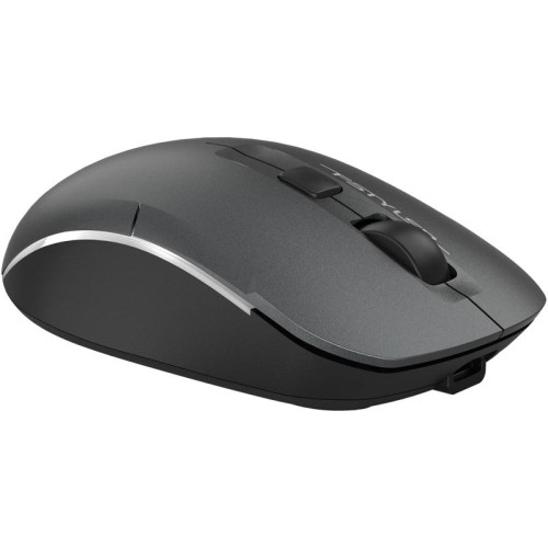Мышь A4Tech Fstyler FB26CS Air2 серый/черный оптическая 2000dpi silent беспров. BT/Radio USB для ноутбука 4but (FB26CS AIR2 SMOKY GREY)