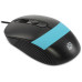 Мышь Oklick 310M черный/синий оптическая 2400dpi USB для ноутбука 4but (1869099)