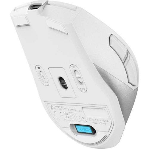 Мышь A4Tech Fstyler FB45CS Air белый оптическая 2000dpi silent беспров. BT/Radio USB 7but (FB45CS AIR USB (SILVER WHITE))