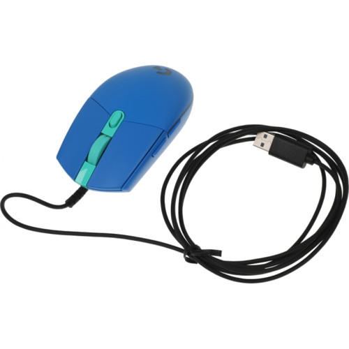 Мышь Logitech G102 LightSync синий оптическая 8000dpi USB 6but (910-005810)