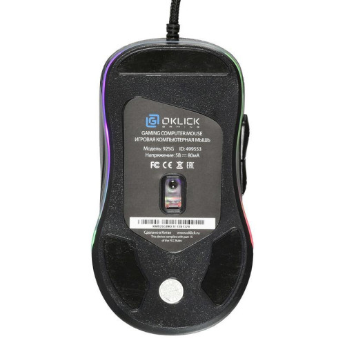 Мышь Oklick 925G STORM черный оптическая 3200dpi USB 6but (499553) Мышь Oklick 925G STORM черный оптическая 3200dpi USB 6but (499553)