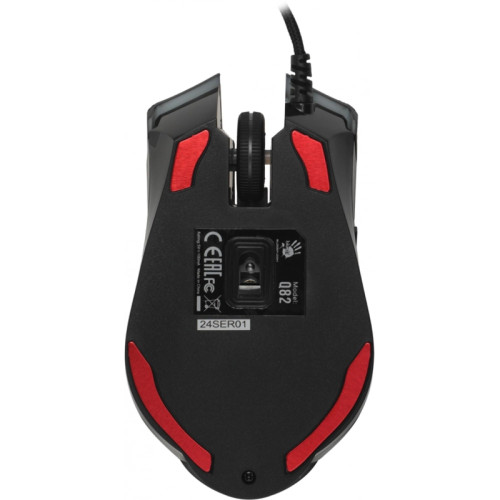 Мышь A4Tech Bloody Q82 черный/рисунок оптическая 6200dpi USB3.0 8but
