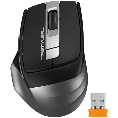 Мышь A4Tech Fstyler FG35S серый/черный оптическая 2000dpi silent беспров. USB 5but (FG35S USB GREY)