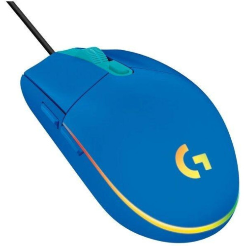 Мышь Logitech G102 LightSync синий оптическая 8000dpi USB 6but (910-005810)