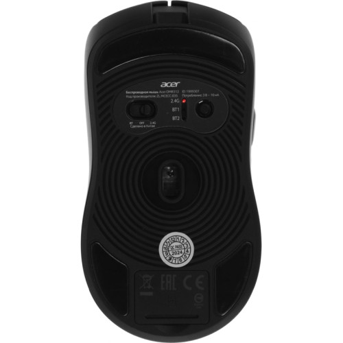 Мышь Acer OMR312 черный оптическая 3200dpi беспров. BT/Radio USB 5but (ZL.MCECC.035)