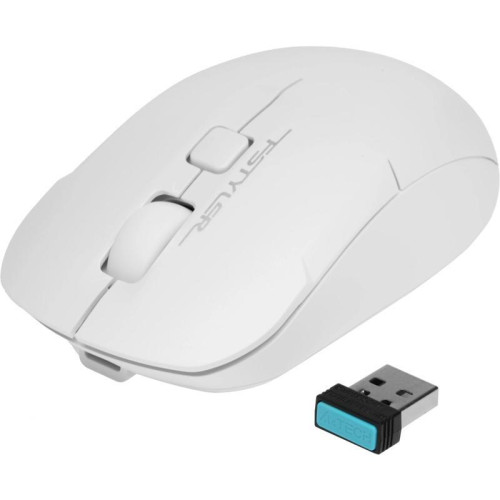 Мышь A4Tech Fstyler FG16CS Air белый оптическая 2000dpi silent беспров. USB для ноутбука 4but (FG16CS AIR WHITE)