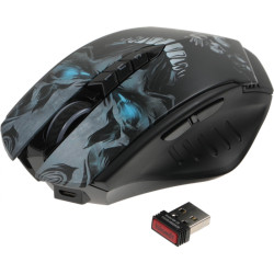 Мышь A4Tech Bloody R80 Plus Skull черный/рисунок оптическая 5000dpi беспров. USB 7but (R80 PLUS (SKULL))