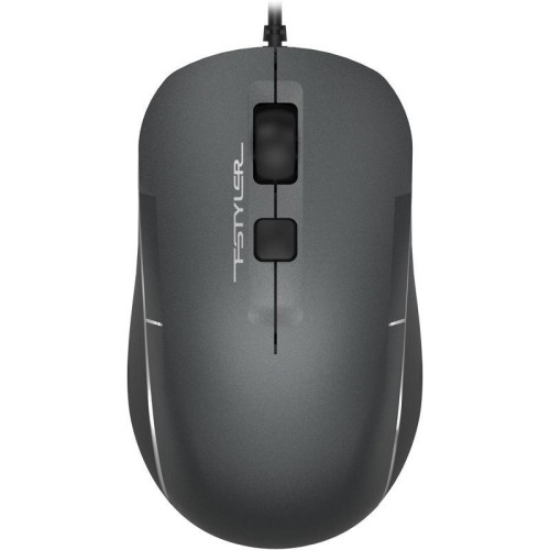 Мышь A4Tech Fstyler FM26S серый/черный оптическая 1600dpi silent USB для ноутбука 4but (FM26S USB (SMOKY GREY))
