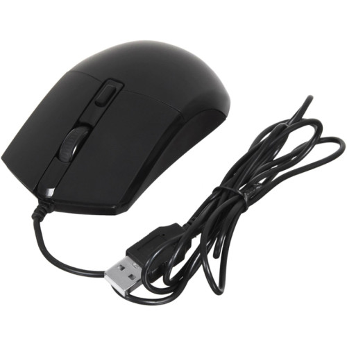 Мышь Oklick 207M черный оптическая 2400dpi USB 4but (1474598)