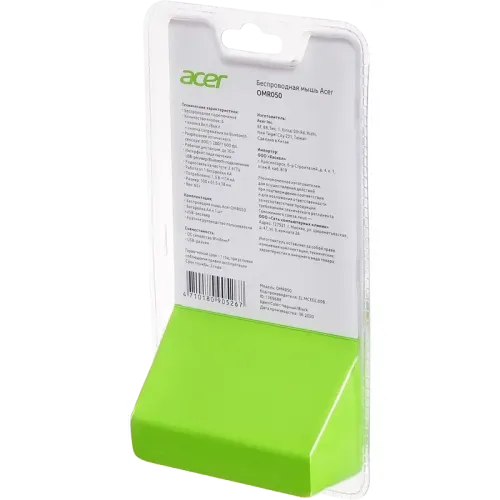 Мышь Acer OMR050 черный оптическая 1600dpi беспров. BT/Radio USB 6but (ZL.MCEEE.00B)