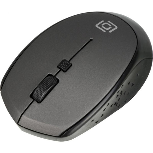 Мышь Oklick 488MW черный/серый оптическая 1600dpi беспров. USB для ноутбука 4but (1196571)