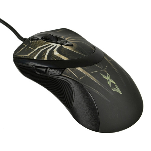 Мышь A4Tech Oscar Editor XL-747H коричневый/рисунок лазерная 3600dpi USB2.0 6but (XL-747H (BROWN SPIDER))
