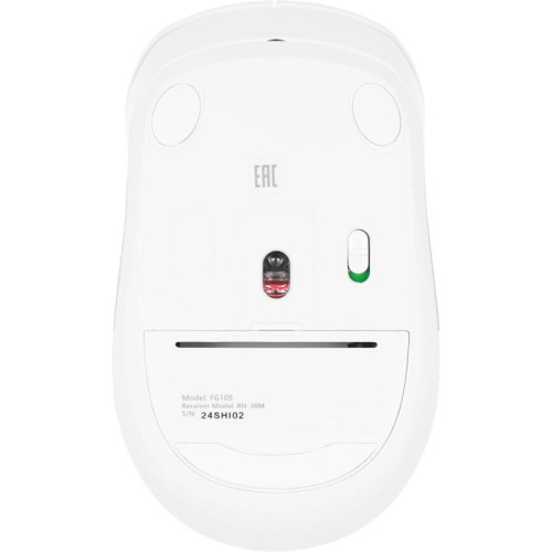 Мышь A4Tech Fstyler FG10S белый/серый оптическая 2000dpi silent беспров. USB для ноутбука 4but (FG10S WHITE)