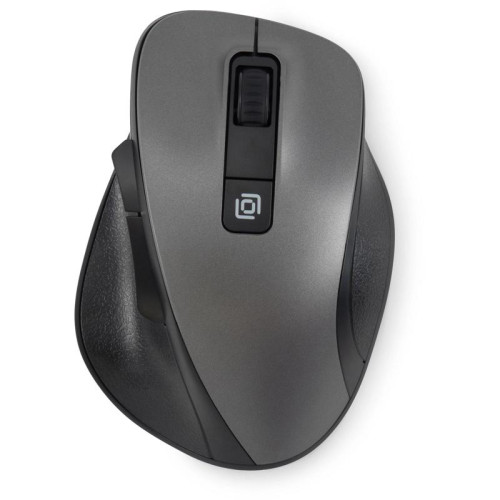 Мышь Oklick 504MW черный/серый оптическая 1600dpi silent беспров. USB 6but (2004736)
