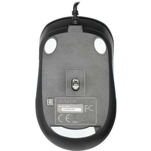 Мышь A4Tech Fstyler FM10 черный/синий оптическая 1600dpi USB 4but (FM10 BLUE)