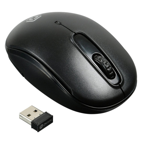 Мышь Oklick 505MW черный оптическая 1000dpi беспров. USB для ноутбука 3but (1018256)
