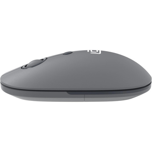 Мышь Oklick 408MW графитовый оптическая 1600dpi silent беспров. USB для ноутбука 4but (2007533)