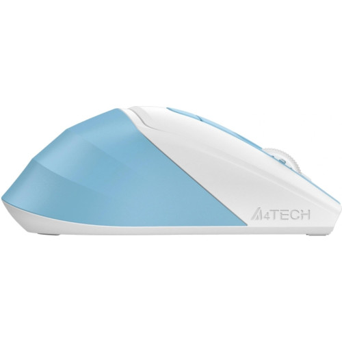 Мышь A4Tech Fstyler FG45CS Air2 голубой/белый оптическая 2000dpi silent беспров. USB для ноутбука 7but (FG45CS AIR2 USB (ICY BLUE))