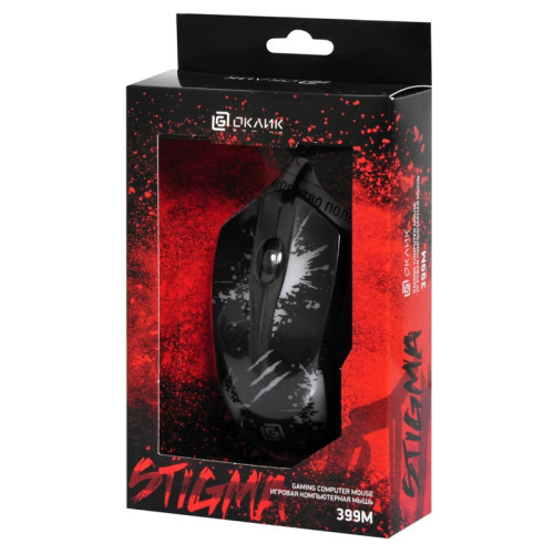 Мышь Oklick 399M STIGMA черный оптическая 1200dpi USB для ноутбука 3but (1175321) Мышь Oklick 399M STIGMA черный оптическая 1200dpi USB для ноутбука 3but (1175321)