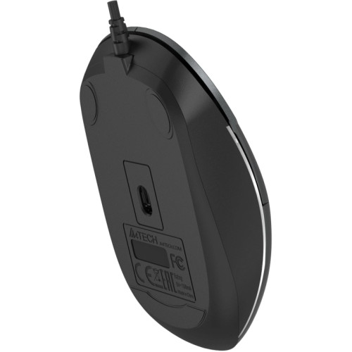 Мышь A4Tech Fstyler FM26 серый/черный оптическая 1600dpi USB для ноутбука 4but (FM26 USB (SMOKY GREY))