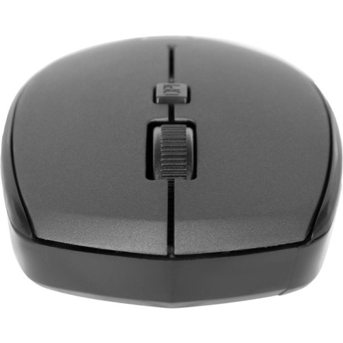 Мышь Oklick 488MW черный/серый оптическая 1600dpi беспров. USB для ноутбука 4but (1196571)