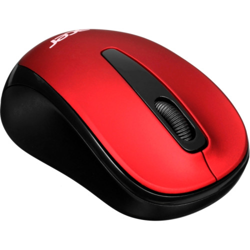 Мышь Acer OMR136 красный оптическая 1000dpi беспров. USB для ноутбука 3but (ZL.MCEEE.01J)