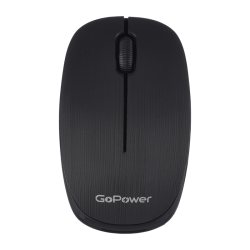 Мышь/ Мышь беспроводная GoPower GPM02 классическая USB черный (1/100)