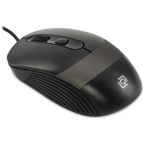 Мышь Oklick 310M черный/серый оптическая 2400dpi USB для ноутбука 4but (1869096)