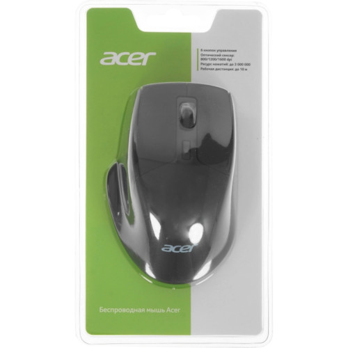 Мышь компьютерная/ Беспроводная мышь Acer OMR150 оптическая (1600dpi) (6but) black Мышь компьютерная/ Беспроводная мышь Acer OMR150 оптическая (1600dpi) (6but) black