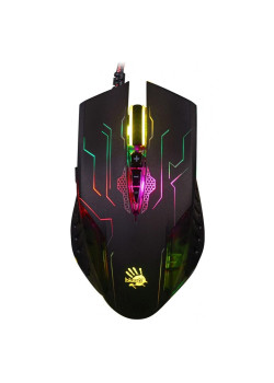Мышь A4Tech Bloody Q51 черный/рисунок оптическая 6200dpi USB 8but