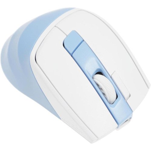 Мышь A4Tech Fstyler FG45CS Air2 голубой/белый оптическая 2000dpi silent беспров. USB для ноутбука 7but (FG45CS AIR2 USB (ICY BLUE))