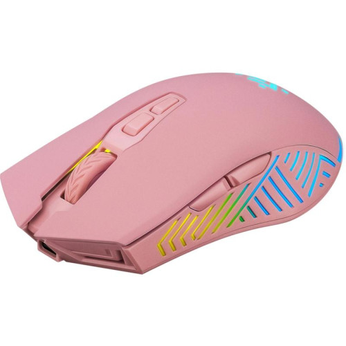 Мышь Defender Pandora GM-502 розовый оптическая 3200dpi silent беспров. USB 6but (52501)