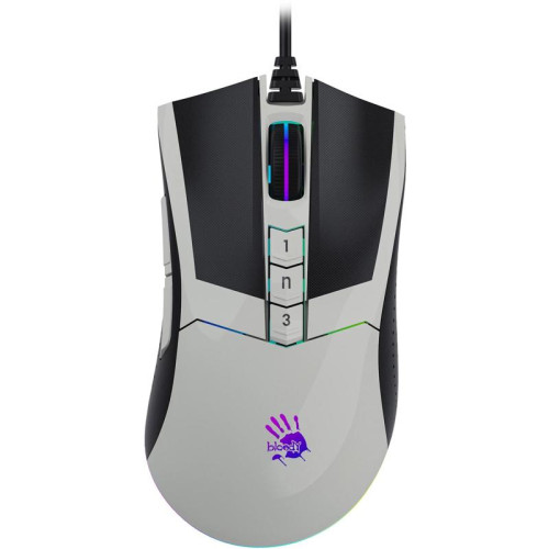 Мышь A4Tech Bloody W90 Max белый/черный оптическая 10000dpi USB 10but (W90 MAX PANDA)