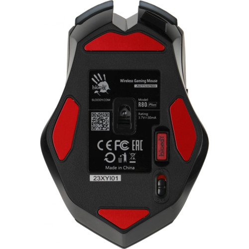 Мышь A4Tech Bloody R80 Plus Skull черный/рисунок оптическая 5000dpi беспров. USB 7but (R80 PLUS (SKULL))