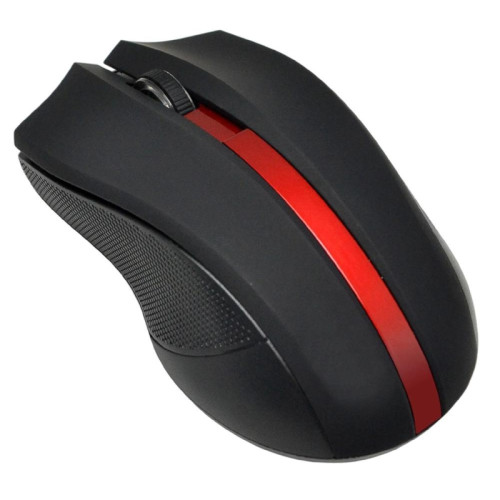 Мышь Oklick 615MW черный/красный оптическая 1200dpi беспров. USB для ноутбука 3but (412861)