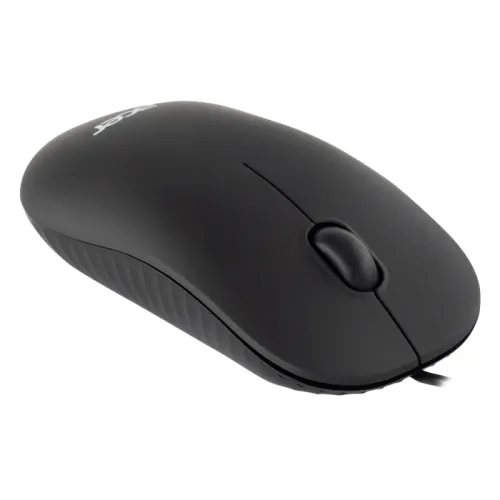 Мышь компьютерная Проводная мышь ACER OMW122 оптическая (1200dpi) soft-touch (3but) black