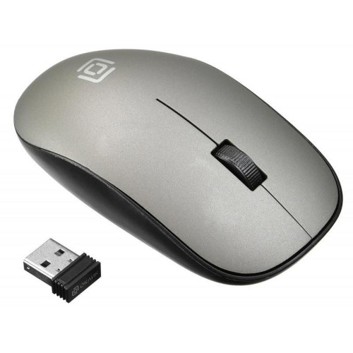 Мышь Oklick 515MW черный/серый оптическая 1200dpi беспров. USB для ноутбука 3but (1018267)