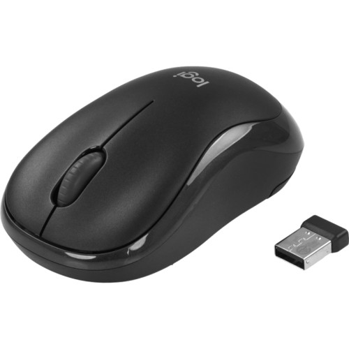 Мышь Logitech B175 черный оптическая 1000dpi беспров. USB для ноутбука 2but (910-004332)