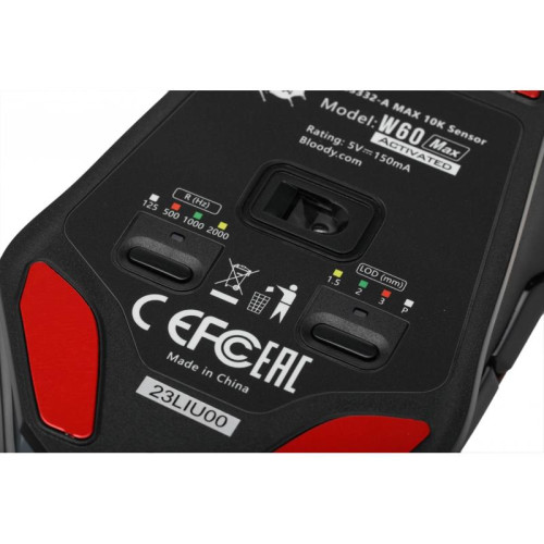 Мышь A4Tech Bloody W60 Max красный оптическая 10000dpi USB 10but