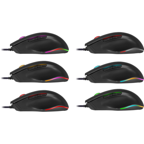 Defender Проводная игровая мышь Wolverine GM-700L RGB,7кнопок,12800dpi Defender Проводная игровая мышь Wolverine GM-700L RGB,7кнопок,12800dpi