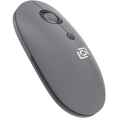 Мышь Oklick 408MW графитовый оптическая 1600dpi silent беспров. USB для ноутбука 4but (2007533)