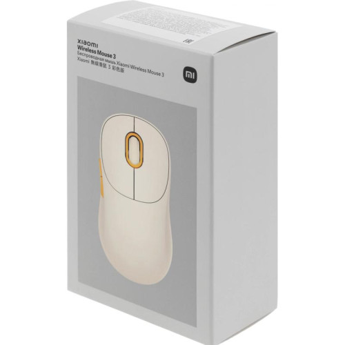 Мышь Xiaomi Wireless Mouse 3 белый оптическая 1200dpi silent беспров. BT/Radio USB для ноутбука 4but (BHR8912GL)