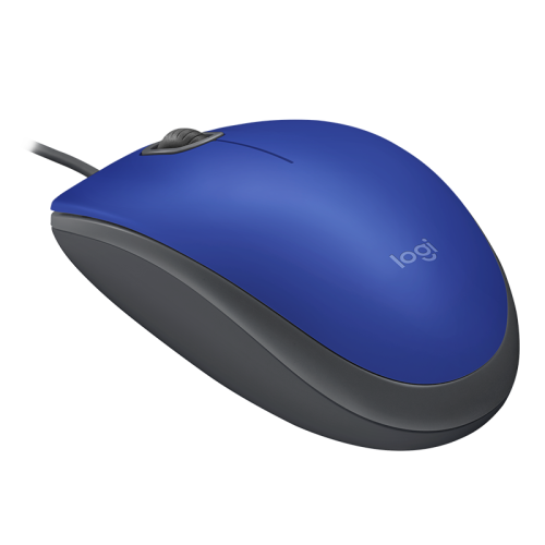 Мышь/ Logitech Mouse M110 Silent USB Blue Ret