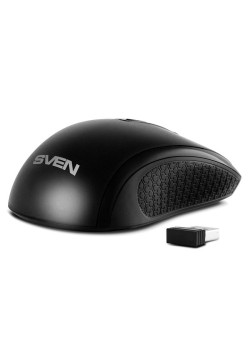 Беспроводная мышь SVEN RX-220W чёрная (3+1кл. 800-1600DPI, блист)