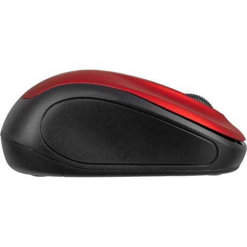 Мышь Oklick 665MW черный/красный оптическая 1600dpi беспров. USB для ноутбука 3but (1025135)