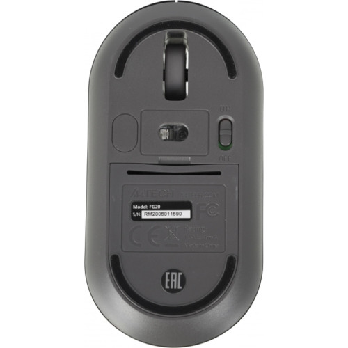Мышь A4Tech Fstyler FG20 серый оптическая 2000dpi беспров. USB для ноутбука 4but (FG20 GREY)