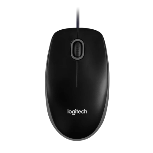 Мышь Logitech Optical Mouse B100  Black USB