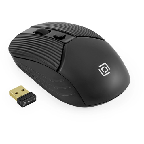 Мышь Oklick 509MW black черный оптическая 1600dpi беспров. USB для ноутбука 4but (1885208)