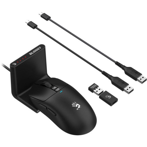 Мышь A4Tech Bloody R72 Pro Duo черный оптическая 26000dpi беспров. USB/USB-C 7but